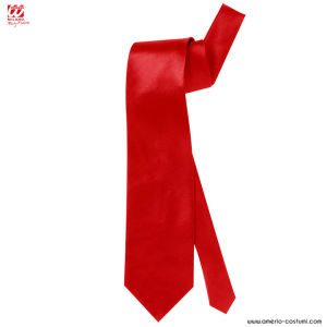 RED SATIN TIE