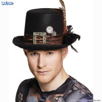 Steampunk Top Hat with feather