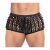 Black Perforated Fetish Boxer