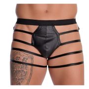 Wetlook-Boxer mit Seitenstreifen