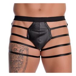Wetlook-Boxer mit Seitenstreifen
