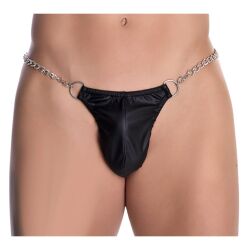 Tanga Fetiche de Polipiel con Cadena