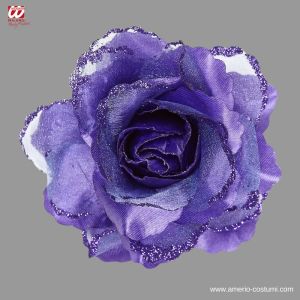 Molletta per capelli Rosa Viola con glitter