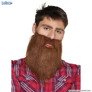 Barba hipster marrón