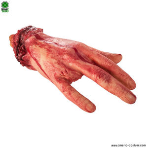 Bloody hand with severed finger 22 cm