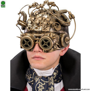 Gold Steampunk Half Face Mask
