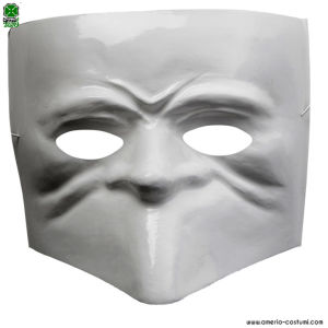 Weiße Venezianische Bautta Maske