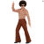 Calças Masculinas Groovy Anos 70 Marrons