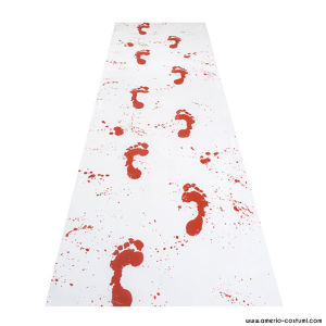BLOODY FOOTPRINTS RUG - 450x60 cm  