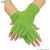 Fingerlose Handschuhe aus neonfarbener Wolle