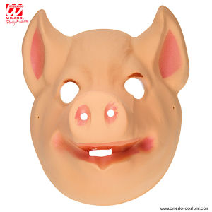 Máscara de cerdo de plástico Jr.