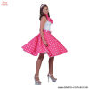 Rock'N'Roll Polka Dot Skirt Pink