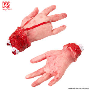 Severed hand with severed finger