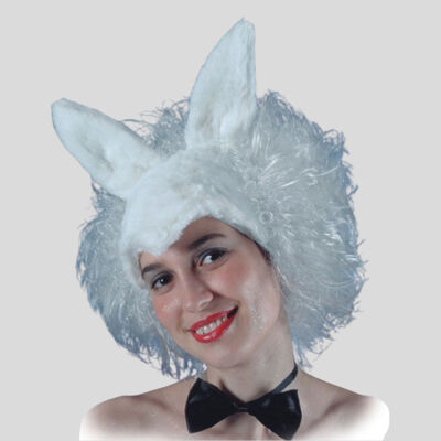 Peluca de CONEJO BLANCO