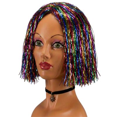 LAME' SHORT WIG WITH PARADE - MULTICOLOR