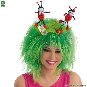 Diadema con grillos y flores