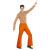 Pantaloni uomo Groovy 70s Arancioni