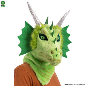 Masque de dragon à bouche mobile