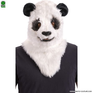 Máscara de panda con boca móvil