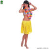 Fustă fluo galben Hawaii rafie - 45 cm