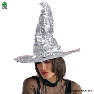 Pălărie de vrăjitoare argintie