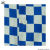 WAISTCOAT - WHITE/BLUE CHESS