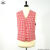 WAISTCOAT - WHITE/RED SQUARES