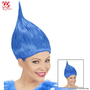 Peluca de carrito azul