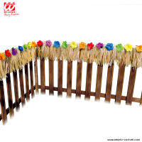 DECORACIÓN AMBIENTE TROPICAL FLORES HIBISCO - 730x30 cm