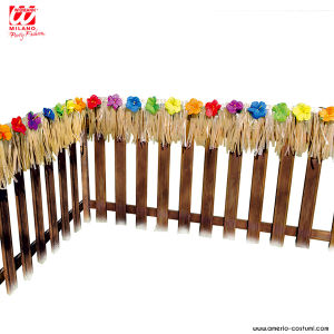 DECORACIÓN AMBIENTE TROPICAL FLORES HIBISCO - 730x30 cm