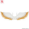 WHITE/GOLD FEATHERED WINGS - 100x25 cm