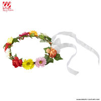 Diadema FLORES COM FITA