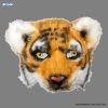 Máscara de Tigre em pelúcia