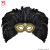 Máscara de dominó adornada con gemas y plumas