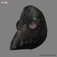 Masca Plague Doctor Black