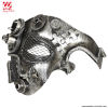 Silberne Steampunk-Halbmaske