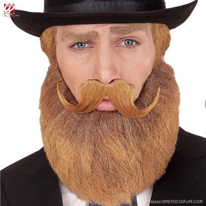 Moustache et barbe blondes