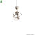 Guirnalda con esqueletos articulados - 2,80 m