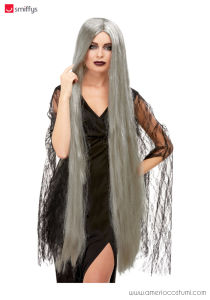 Witch Wig Extra Long Grey