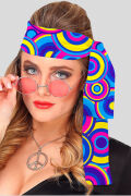 '70s Headband Blue Bubbles.