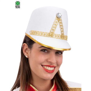 Cappello MAJORETTE in feltro - Bianco