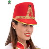 Chapéu MAJORETTE em feltro - Vermelho