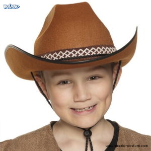 Cappello Cowboy Jr Marrone