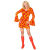70s Groovy Style Bubbles Orange