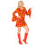 70s Groovy Style Bubbles Orange