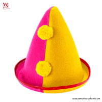 Felt Clown Cone Hat
