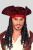 Tricorno Pirata con Bandana e Dreadlocks