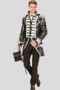 Frac de parade Jacquard Argent Homme