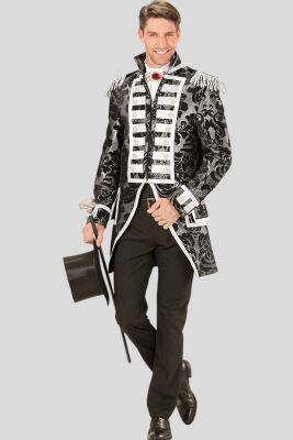 Frac de parade Jacquard Argent Homme