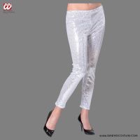 Leggings Paetês Prata